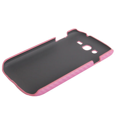 Pure Color Carbon Fiber Texture Plastic Case for Galaxy Duos / i9082