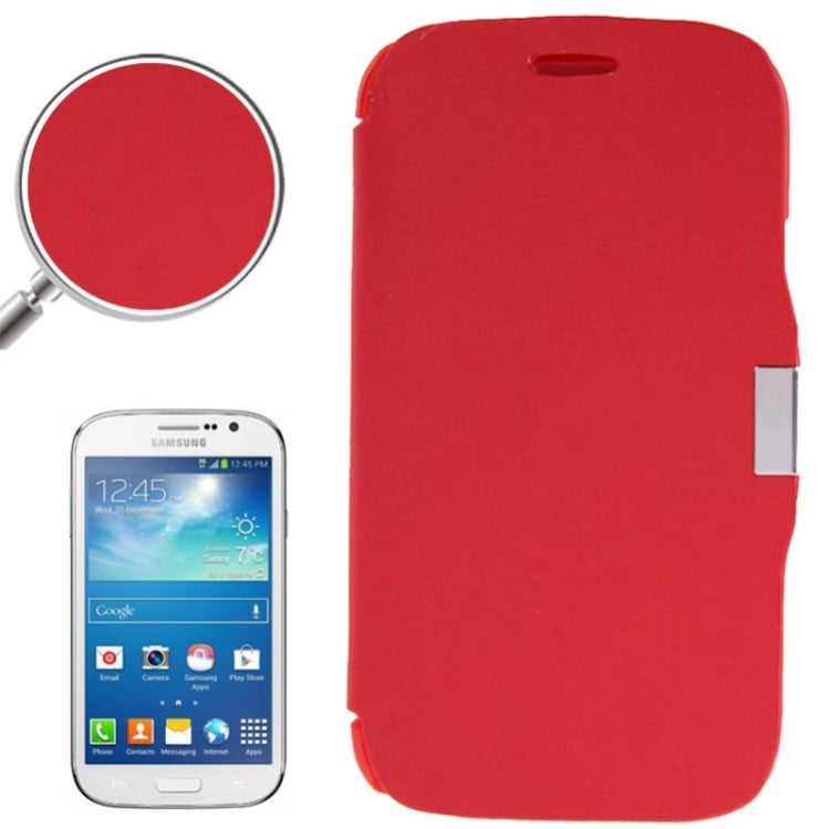 Brushed Texture Horizontal Flip Magnetic Buckle Leather Protective Case for Galaxy Grand Lite / i9060