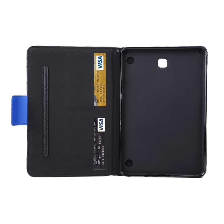 Diamond Pattern Flip Leather Case with Card Slots & Holder for Galaxy Tab A 8.0 / T350