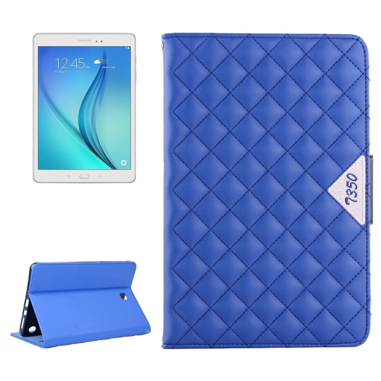 Diamond Pattern Flip Leather Case with Card Slots & Holder for Galaxy Tab A 8.0 / T350