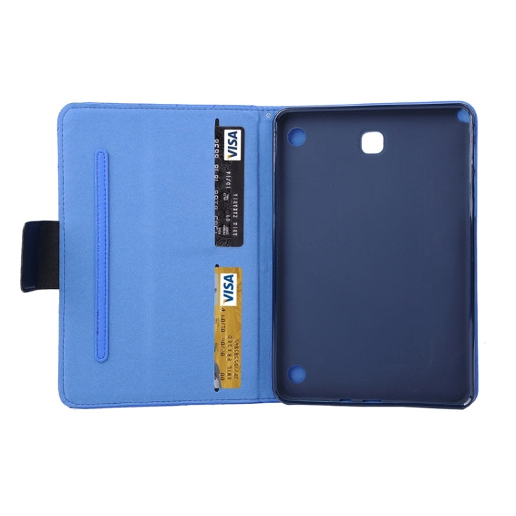 Diamond Pattern Flip Leather Case with Card Slots & Holder for Galaxy Tab A 8.0 / T350