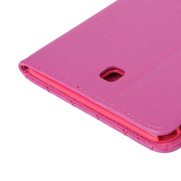 Diamond Pattern Flip Leather Case with Card Slots & Holder for Galaxy Tab A 8.0 / T350