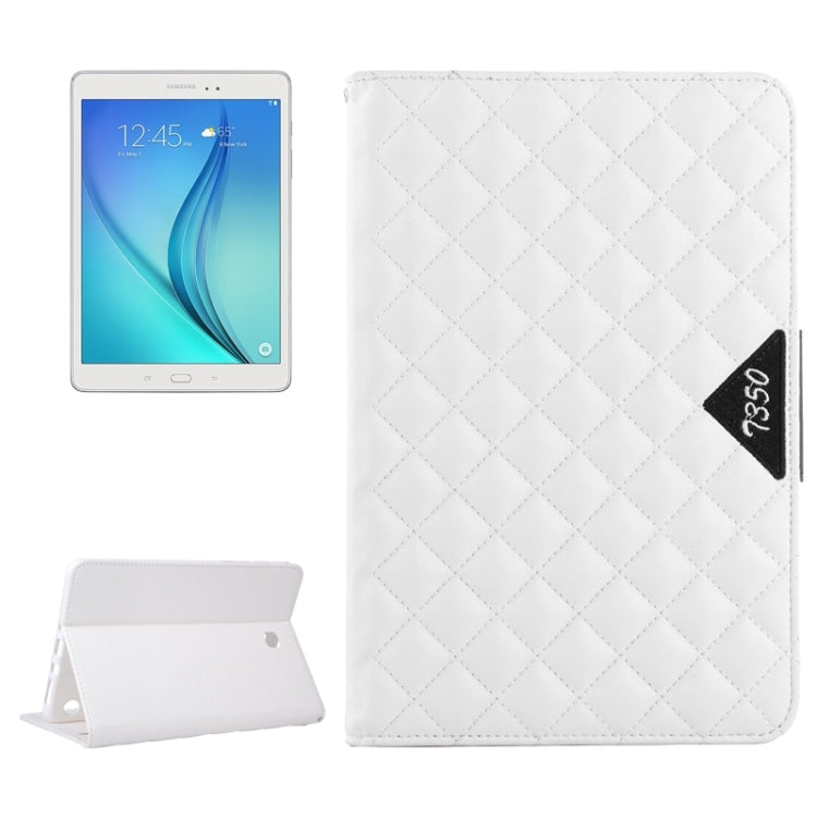 Diamond Pattern Flip Leather Case with Card Slots & Holder for Galaxy Tab A 8.0 / T350
