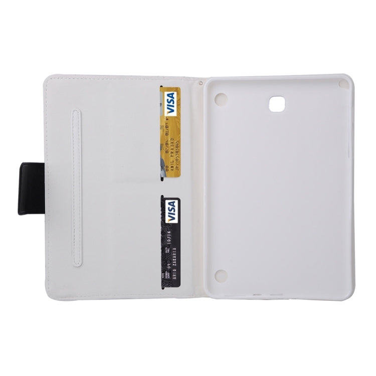 Diamond Pattern Flip Leather Case with Card Slots & Holder for Galaxy Tab A 8.0 / T350