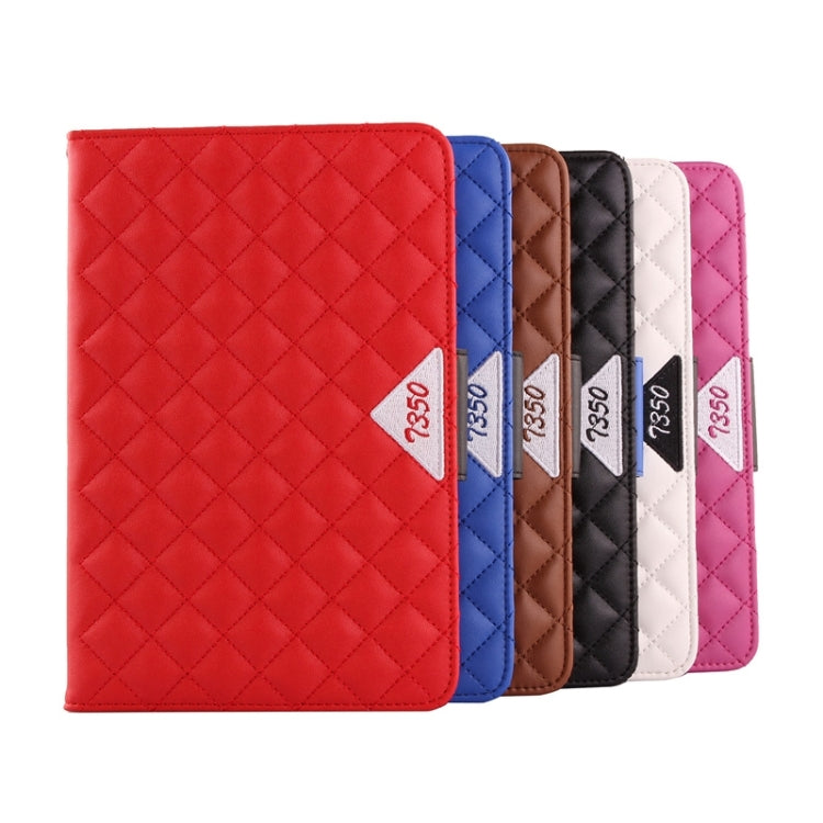 Diamond Pattern Flip Leather Case with Card Slots & Holder for Galaxy Tab A 8.0 / T350