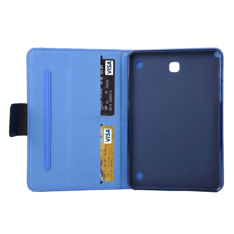 Diamond Pattern Flip Leather Case with Card Slots & Holder for Galaxy Tab A 9.7 / T550