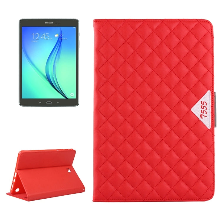 Diamond Pattern Flip Leather Case with Card Slots & Holder for Galaxy Tab A 9.7 / T550