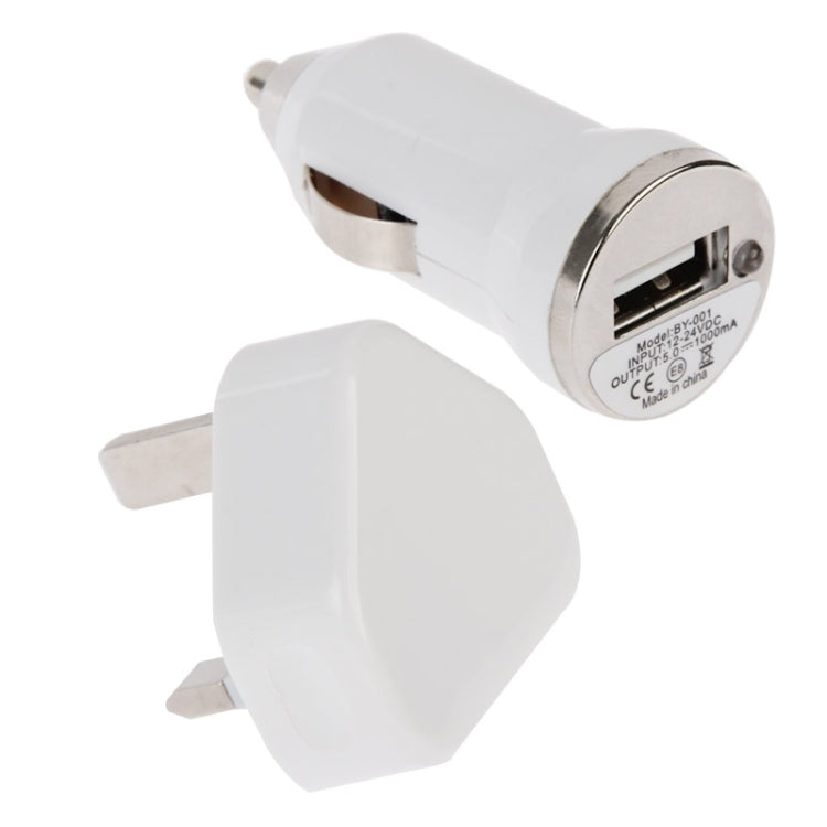USB Charger Kit (Micro USB Data Cable / Car Charger / UK Plug USB Charger) for Samsung / Nokia / HTC / Xiaomi Mobile Phone