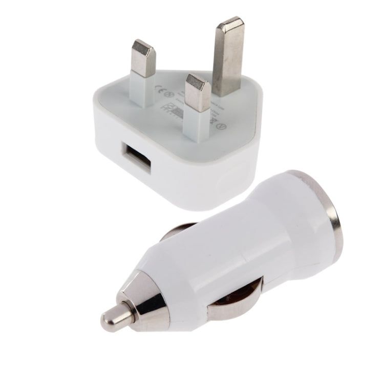 USB Charger Kit (Micro USB Data Cable / Car Charger / UK Plug USB Charger) for Samsung / Nokia / HTC / Xiaomi Mobile Phone