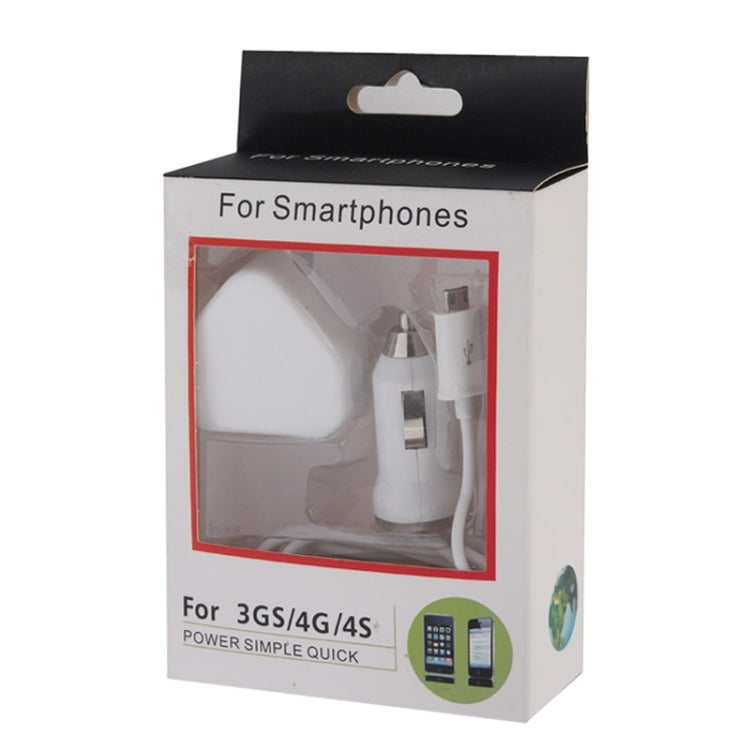 USB Charger Kit (Micro USB Data Cable / Car Charger / UK Plug USB Charger) for Samsung / Nokia / HTC / Xiaomi Mobile Phone