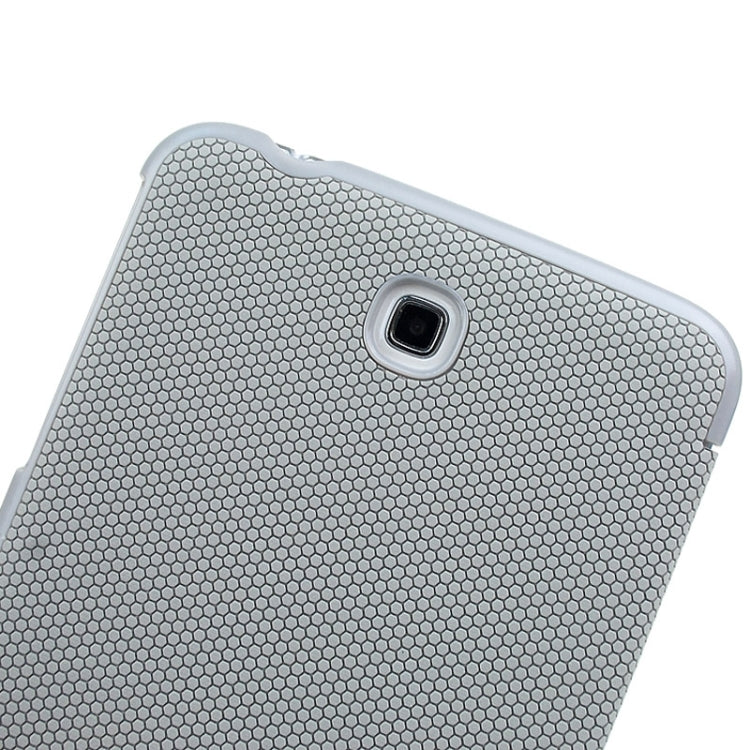 3-fold Spherical Texture Leather Case with Holder for Galaxy Tab 3 7.0 / P3200(Grey)