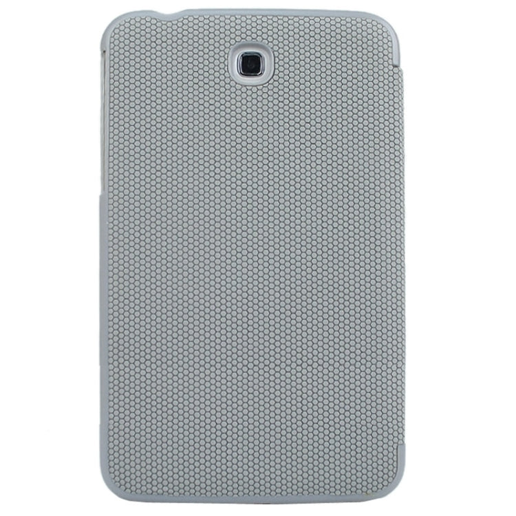 3-fold Spherical Texture Leather Case with Holder for Galaxy Tab 3 7.0 / P3200(Grey)