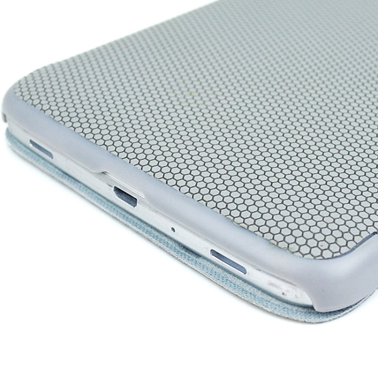 3-fold Spherical Texture Leather Case with Holder for Galaxy Tab 3 7.0 / P3200(Grey)