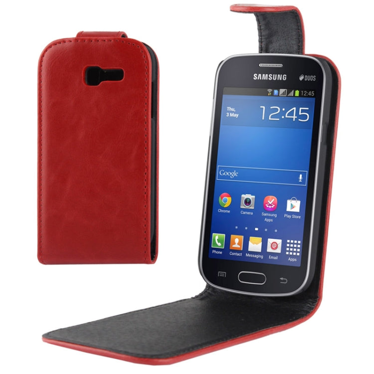 Vertical Flip Leather Case for Galaxy Trend Lite / S7392