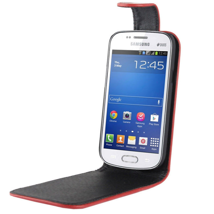 Vertical Flip Leather Case for Galaxy Trend Lite / S7392