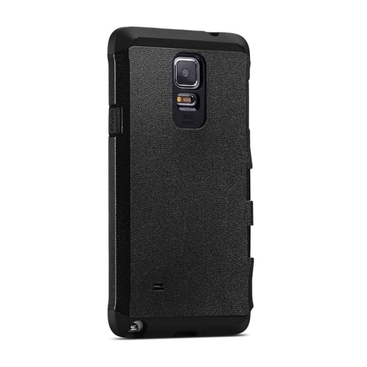 Litchi Texture Horizontal Flip Smart Case with Call Display ID and Receive Call &  Wake-up / Sleep Function for Galaxy Note 4 / N910