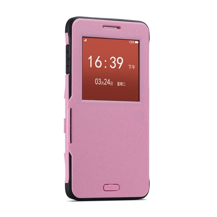 Litchi Texture Horizontal Flip Smart Case with Call Display ID and Receive Call &  Wake-up / Sleep Function for Galaxy Note 4 / N910