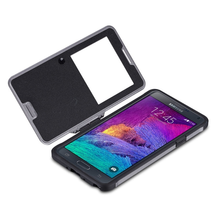 Litchi Texture Horizontal Flip Smart Case with Call Display ID and Receive Call &  Wake-up / Sleep Function for Galaxy Note 4 / N910