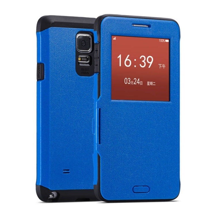 Litchi Texture Horizontal Flip Smart Case with Call Display ID and Receive Call &  Wake-up / Sleep Function for Galaxy Note 4 / N910