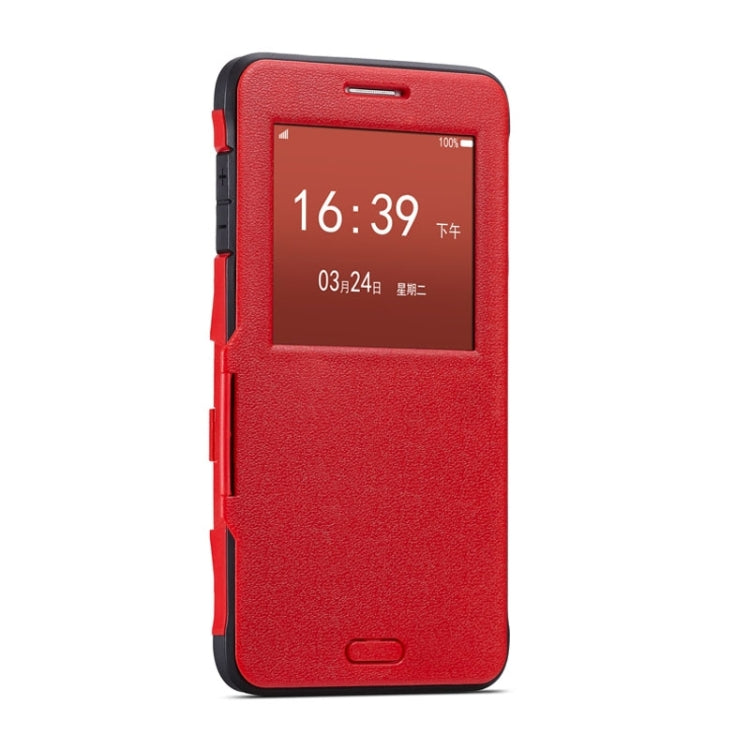 Litchi Texture Horizontal Flip Smart Case with Call Display ID and Receive Call &  Wake-up / Sleep Function for Galaxy Note 4 / N910