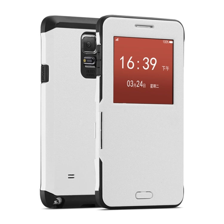 Litchi Texture Horizontal Flip Smart Case with Call Display ID and Receive Call &  Wake-up / Sleep Function for Galaxy Note 4 / N910