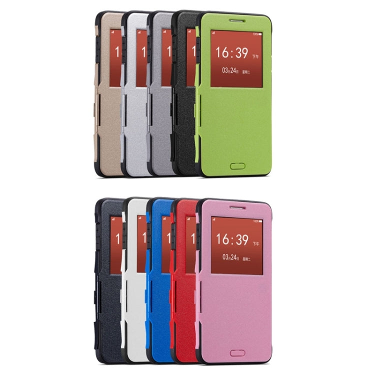 Litchi Texture Horizontal Flip Smart Case with Call Display ID and Receive Call &  Wake-up / Sleep Function for Galaxy Note 4 / N910