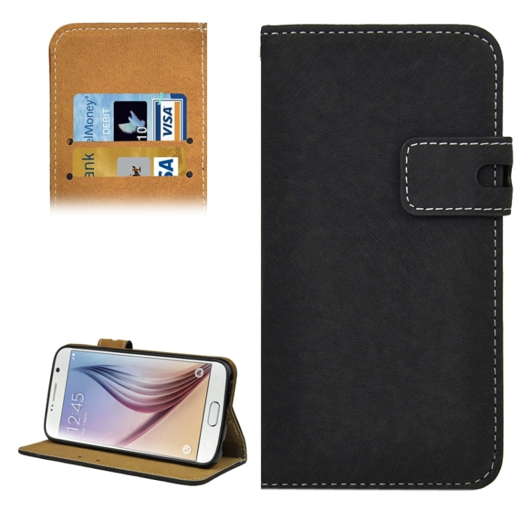 For Galaxy S6 / G920 Angibabe Horizontal Flip Leather Case with Holder & Card Slots & Wallet