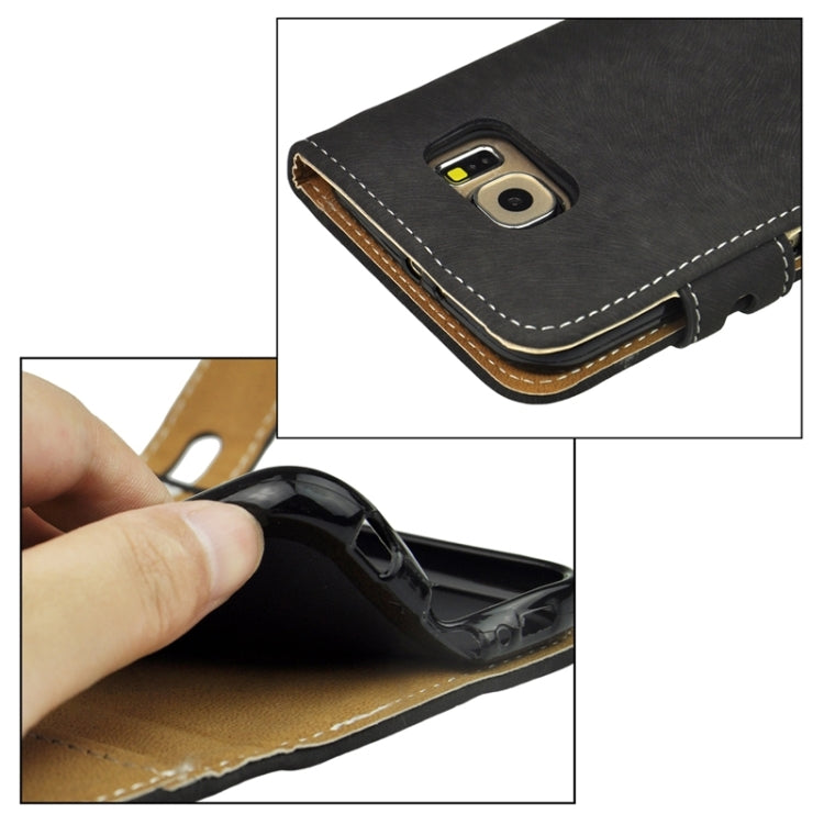 For Galaxy S6 / G920 Angibabe Horizontal Flip Leather Case with Holder & Card Slots & Wallet