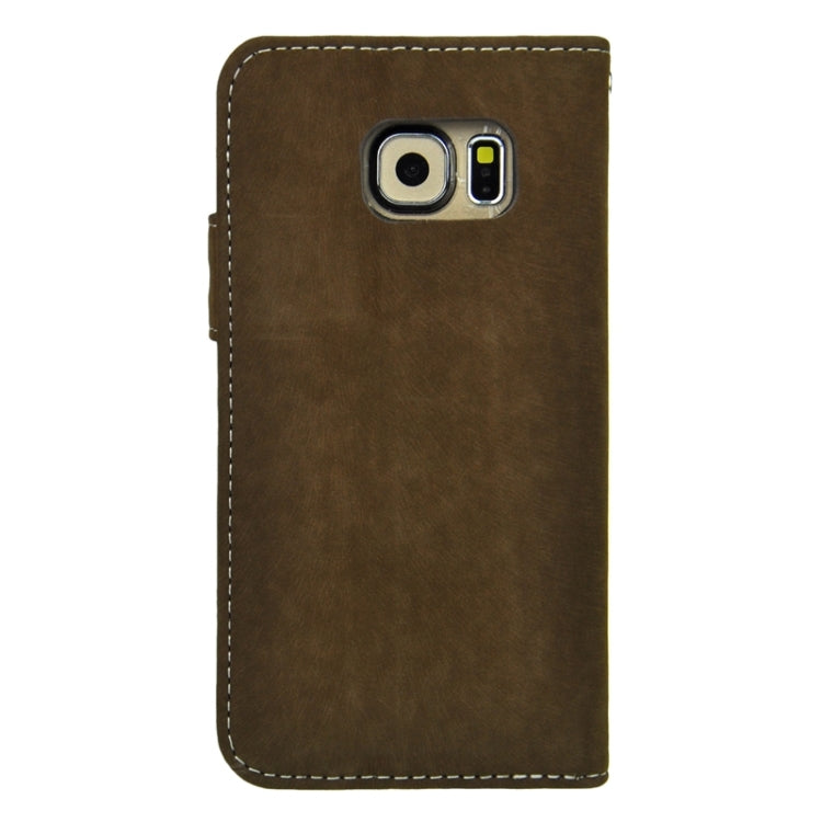 For Galaxy S6 / G920 Angibabe Horizontal Flip Leather Case with Holder & Card Slots & Wallet