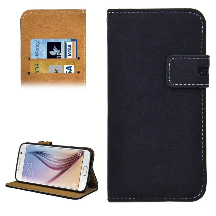 For Galaxy S6 / G920 Angibabe Horizontal Flip Leather Case with Holder & Card Slots & Wallet