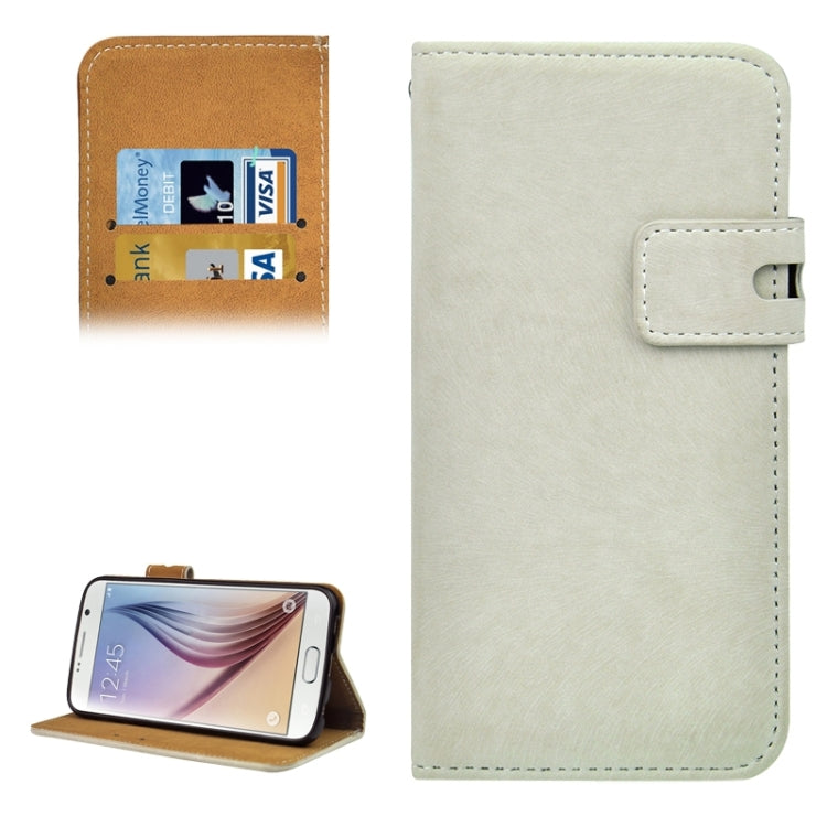 For Galaxy S6 / G920 Angibabe Horizontal Flip Leather Case with Holder & Card Slots & Wallet