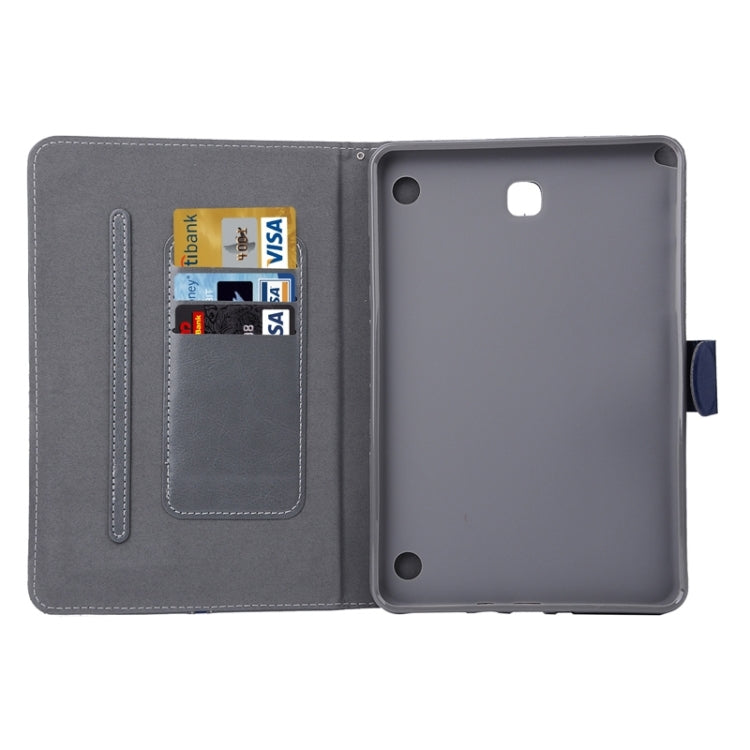 Crystal Texture Horizontal Flip Leather Case with Holder & Card Slots for Galaxy Tab A 8.0 / T350