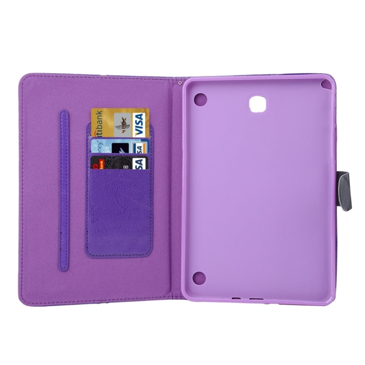 Crystal Texture Horizontal Flip Leather Case with Holder & Card Slots for Galaxy Tab A 8.0 / T350