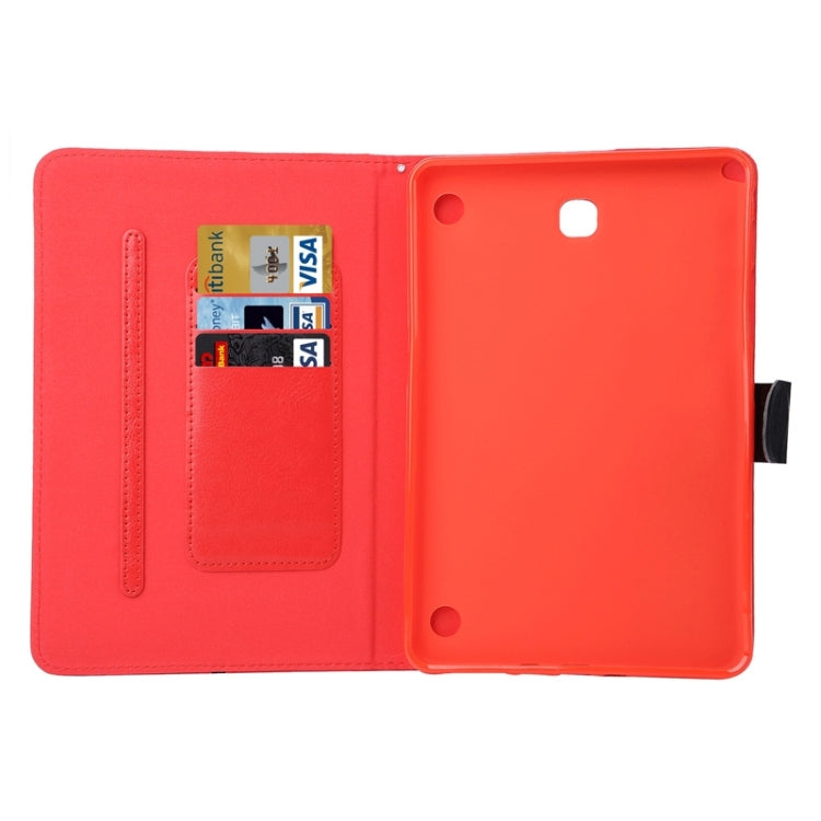Crystal Texture Horizontal Flip Leather Case with Holder & Card Slots for Galaxy Tab A 8.0 / T350