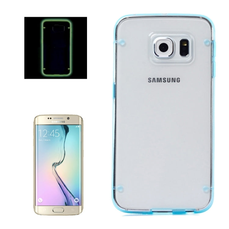 For Galaxy S6 edege / G925 Luminous TPU Bumper Plastic Back Shell Protective Case