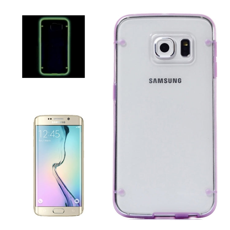 For Galaxy S6 edege / G925 Luminous TPU Bumper Plastic Back Shell Protective Case
