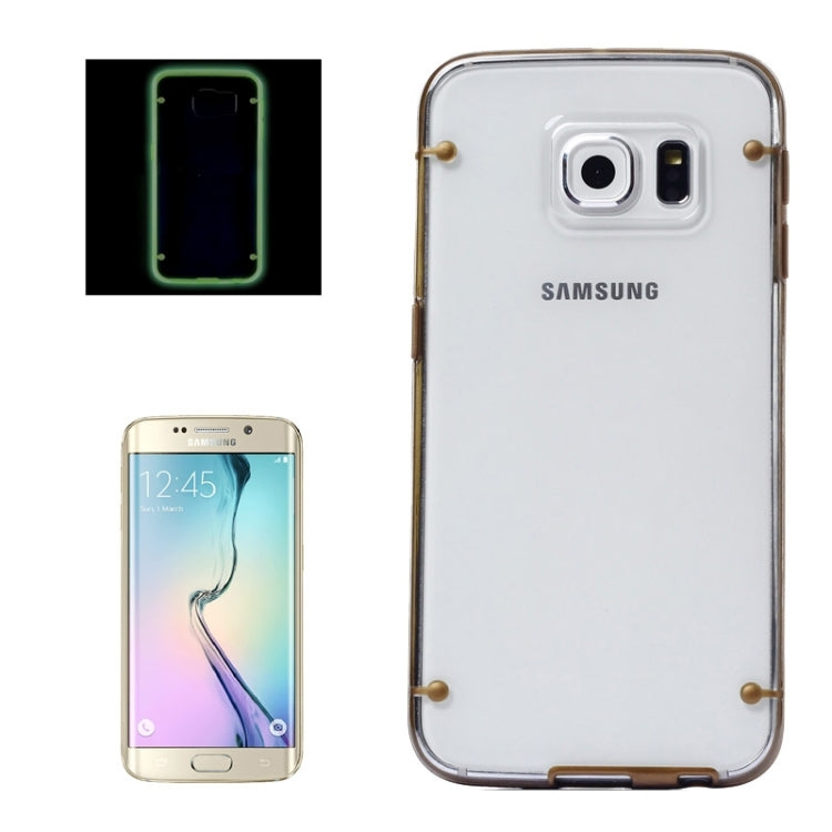 For Galaxy S6 edege / G925 Luminous TPU Bumper Plastic Back Shell Protective Case