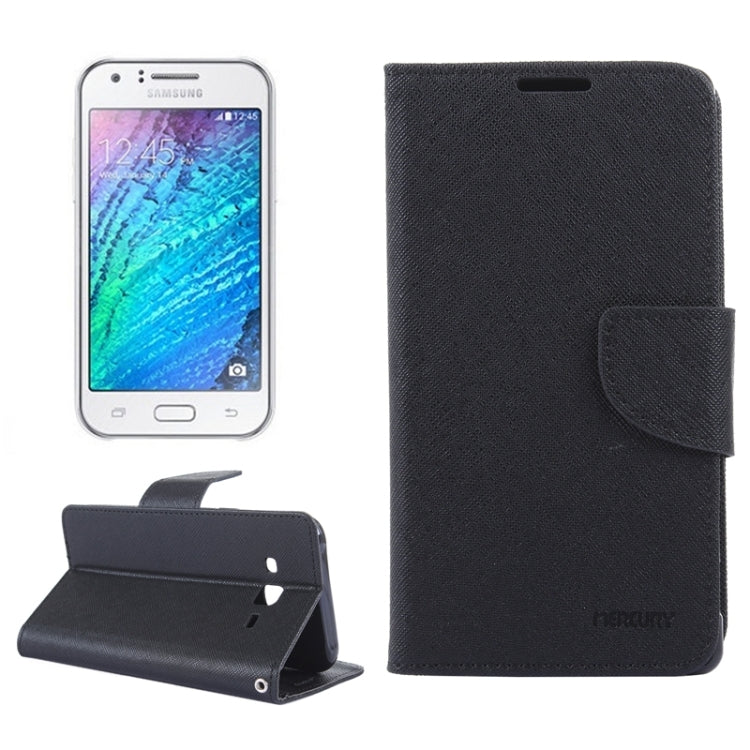 Cross Texture Horizontal Flip Leather Case with Holder & Card Slots & Wallet for Galaxy J5