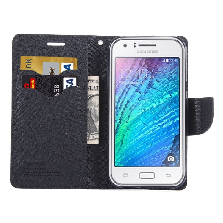 Cross Texture Horizontal Flip Leather Case with Holder & Card Slots & Wallet for Galaxy J5
