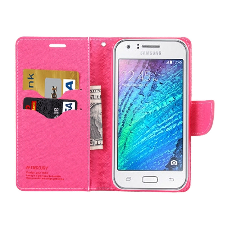 Cross Texture Horizontal Flip Leather Case with Holder & Card Slots & Wallet for Galaxy J5