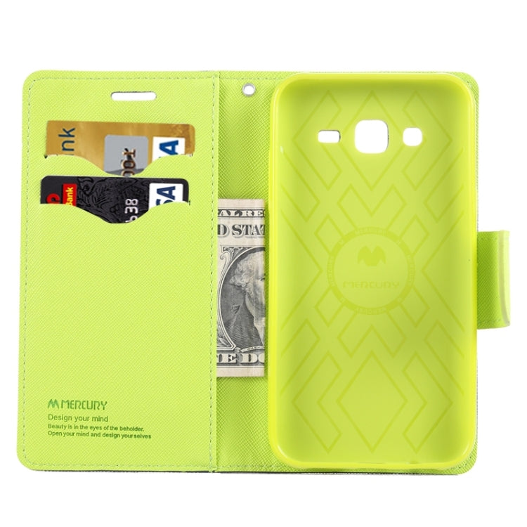 Cross Texture Horizontal Flip Leather Case with Holder & Card Slots & Wallet for Galaxy J5