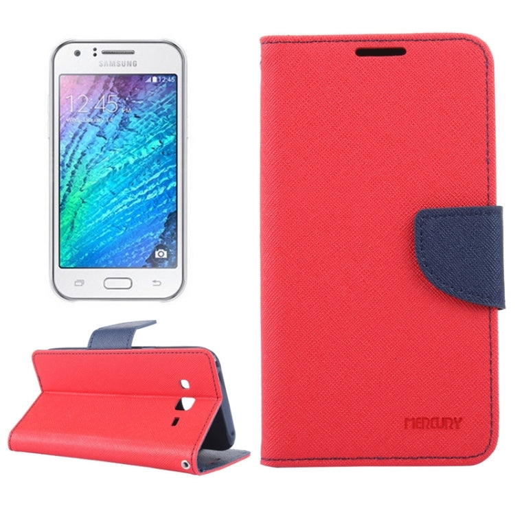 Cross Texture Horizontal Flip Leather Case with Holder & Card Slots & Wallet for Galaxy J5