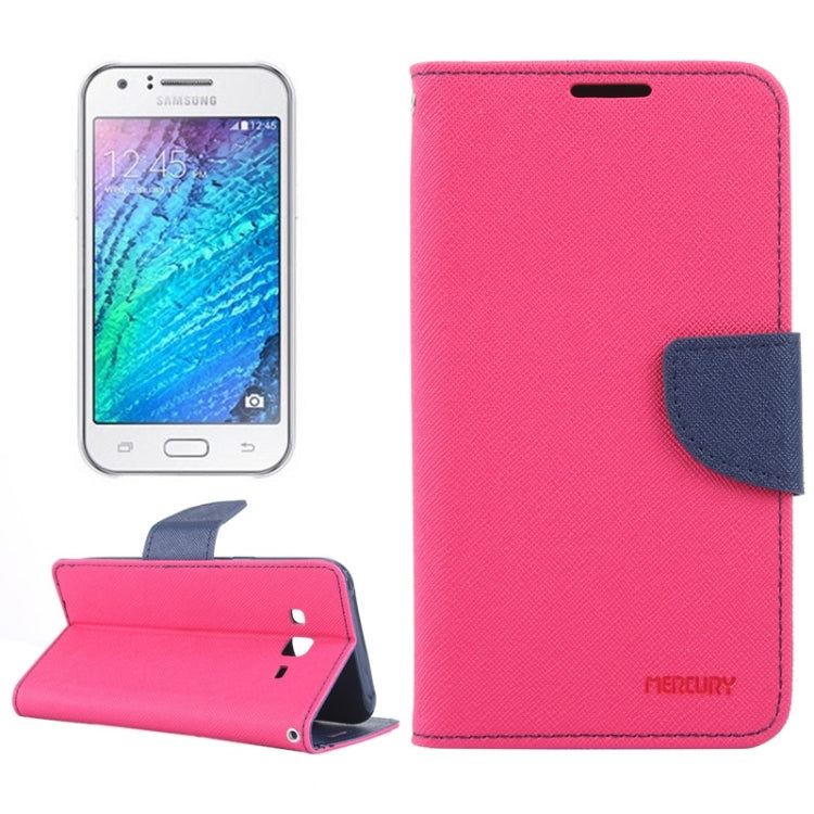 Cross Texture Horizontal Flip Leather Case with Holder & Card Slots & Wallet for Galaxy J5