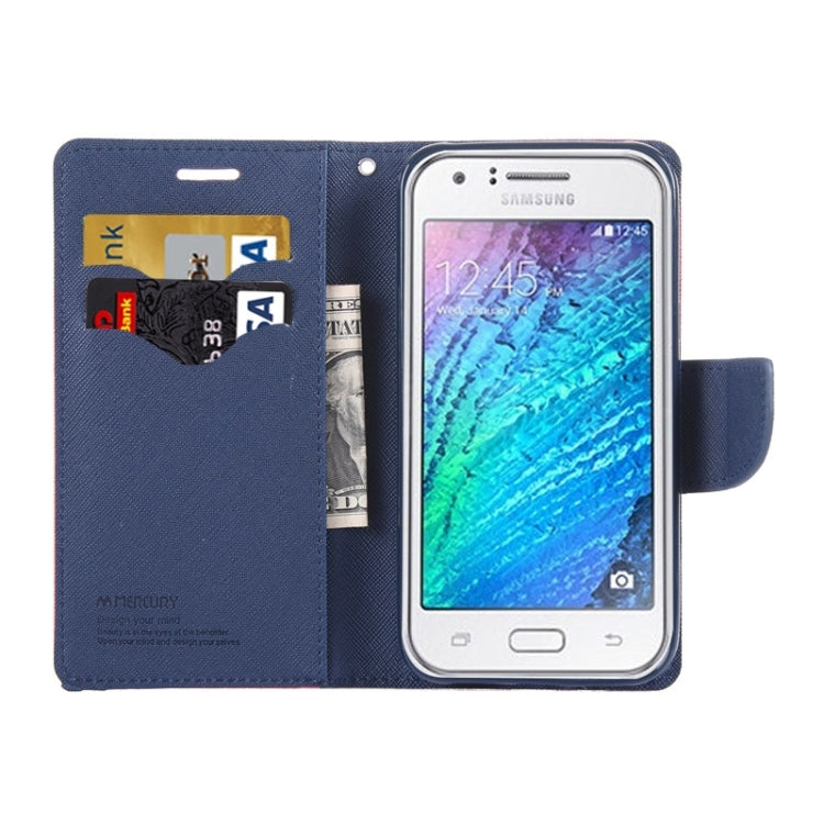 Cross Texture Horizontal Flip Leather Case with Holder & Card Slots & Wallet for Galaxy J5