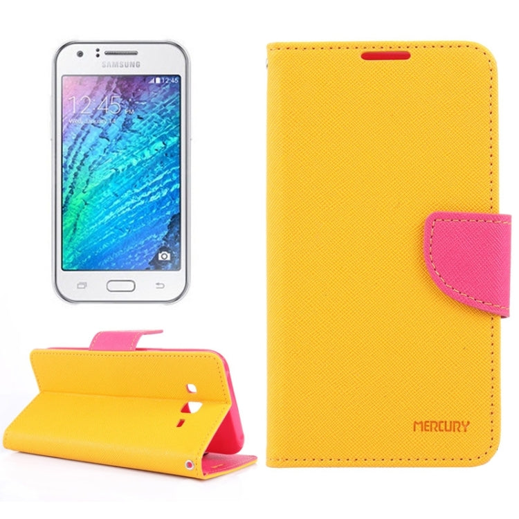 Cross Texture Horizontal Flip Leather Case with Holder & Card Slots & Wallet for Galaxy J5