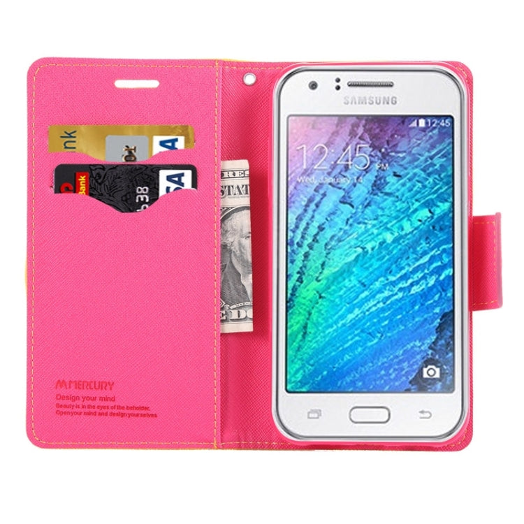 Cross Texture Horizontal Flip Leather Case with Holder & Card Slots & Wallet for Galaxy J5