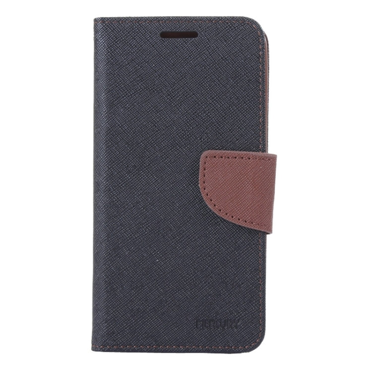 Cross Texture Horizontal Flip Leather Case with Holder & Card Slots & Wallet for Galaxy J5