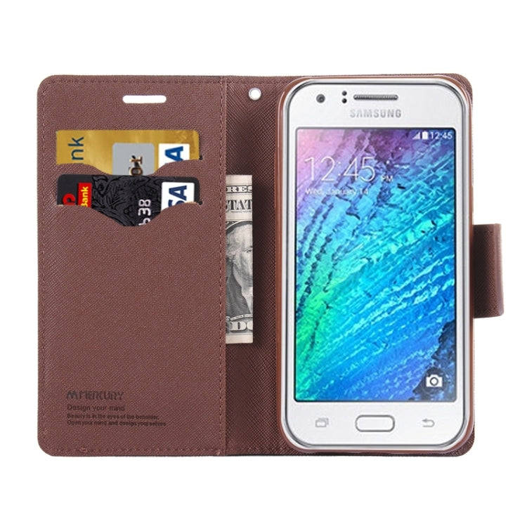 Cross Texture Horizontal Flip Leather Case with Holder & Card Slots & Wallet for Galaxy J5