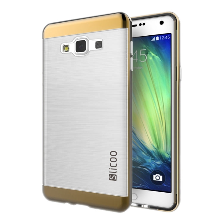 Slicoo Brushed Texture Electroplating Transparenct Combination Case for Galaxy A5 / A500