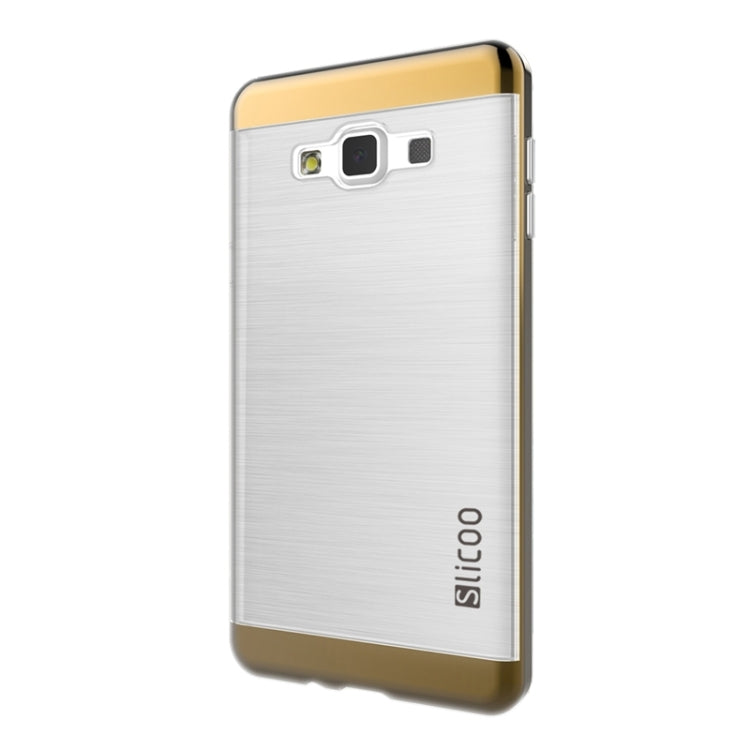 Slicoo Brushed Texture Electroplating Transparenct Combination Case for Galaxy A5 / A500